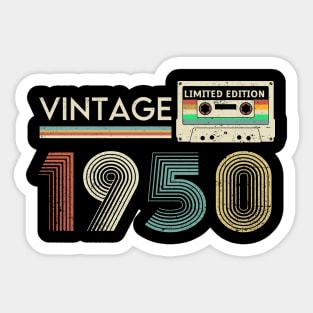 Vintage 1950 Limited Cassette Sticker